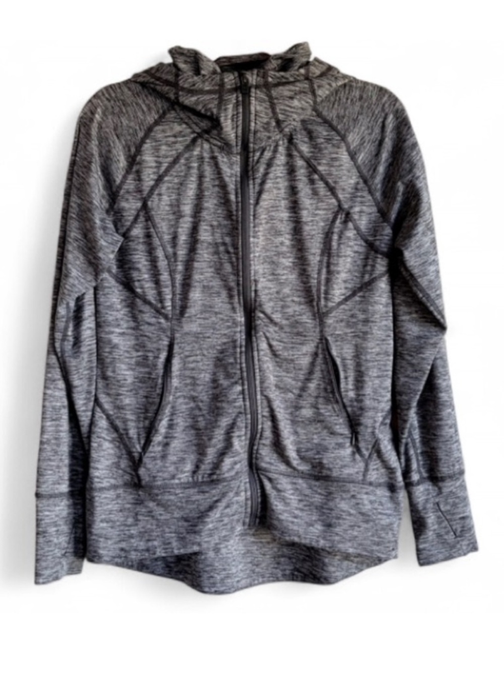 Eddie Bauer Women's Charcoal Grey Zip Front Hoodie Size S